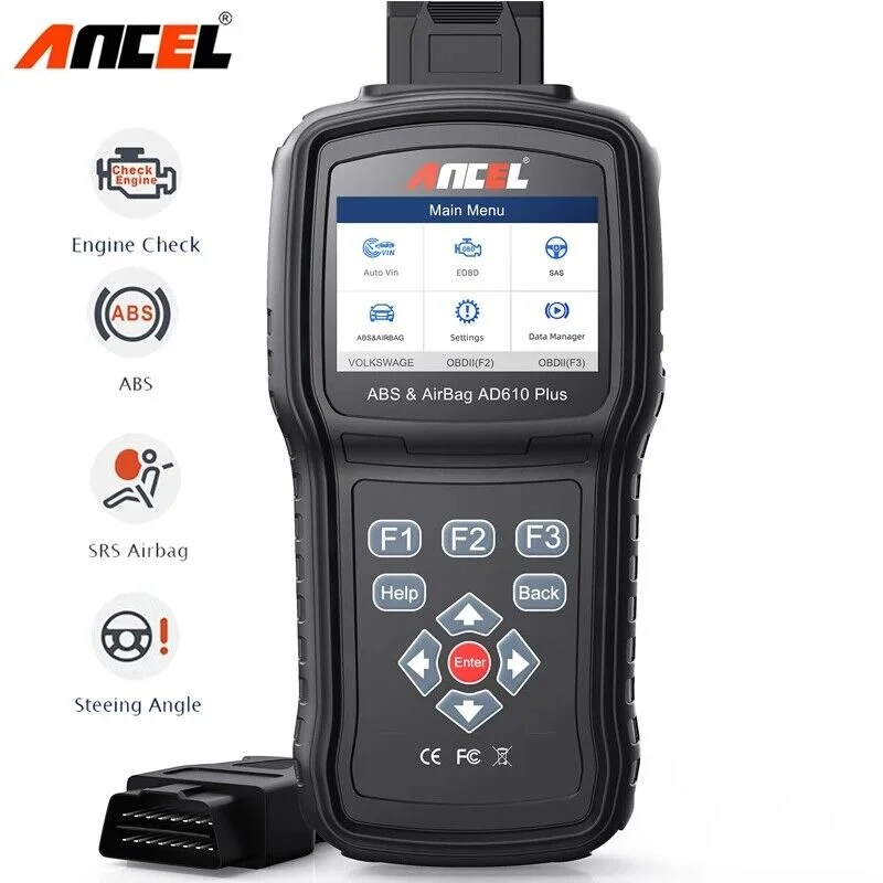 

Диагностический сканер ANCEL AD610 Plus OBD2, инструмент для сброса кодов автомобиля, для проверки двигателя