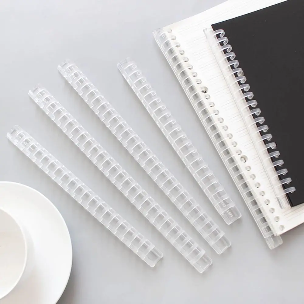 20/26 Hole Loose Leaf Book Binder Rings A5 B5 Original Notebook Binding Spines Plastic Comb Bindings School Stationery Supplies