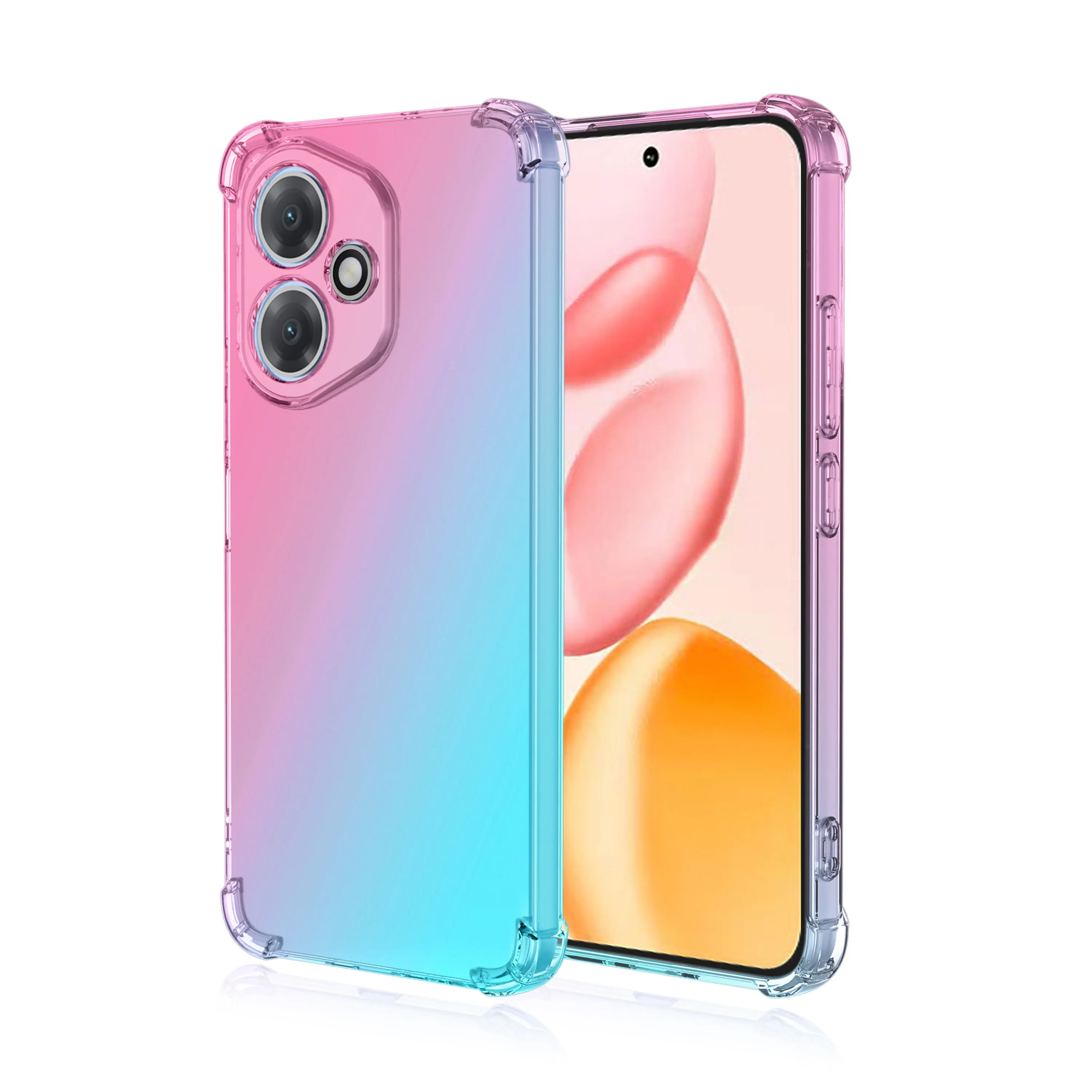 Shockproof Clear Gradient TPU Case - Protective Cover Shell Coque s