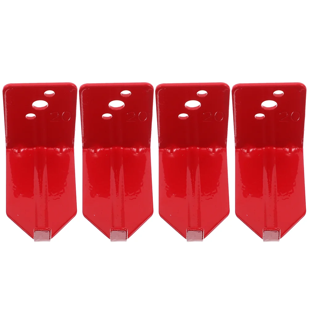 2 Set Fire Extinguisher Bracket Heavy Duty Hooks Red Iron Wall Mount Extinguishers