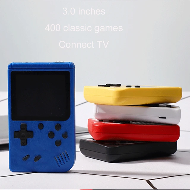 New Retro Portable Mini Handheld Video Game Console 8 Bit 3.0 Inch Color  LCD Game Player Built in 400 Games For Kid Gift Red - AliExpress