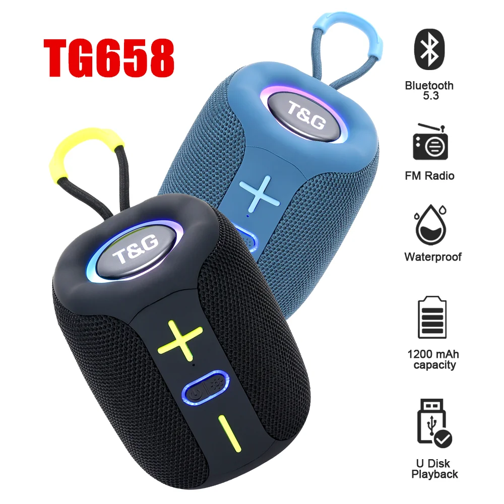 Cool Desk Altoparlante Bluetooth portatile Radio FM/USB/MicroSD 10W Blu