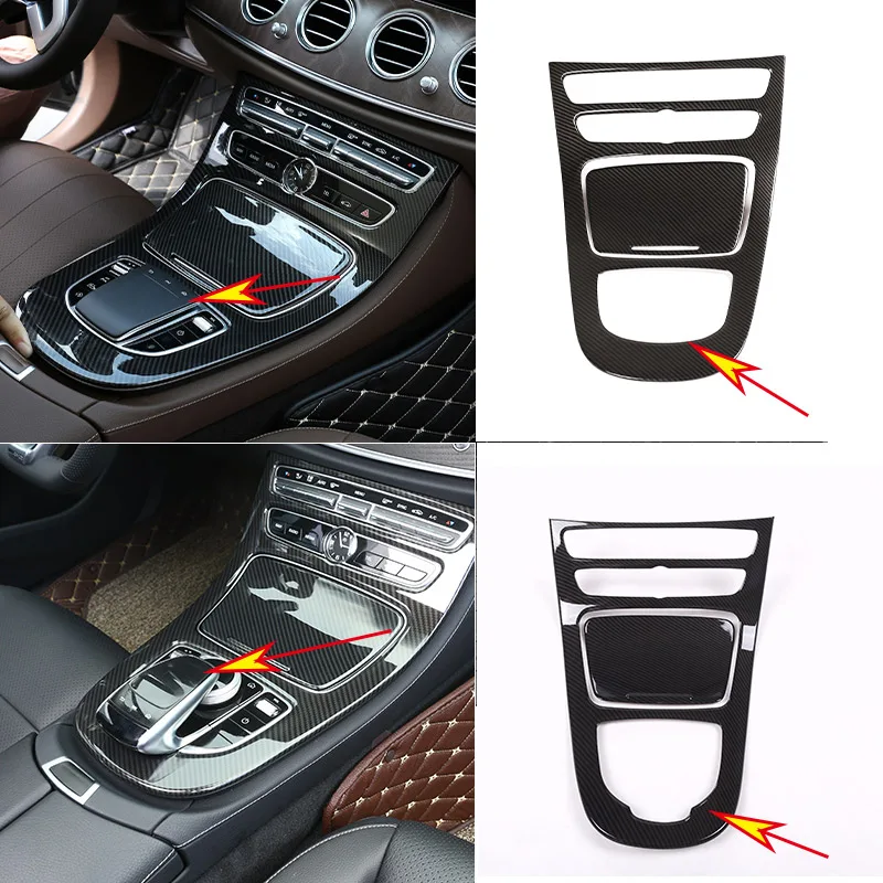 car air conditioner trim interior mouldings car moulding decoration interior moulding trim strip cup holder trim cover armrest panel cover for Mercedes Benz E Class W213 S213 A238 C238-ABS car center console