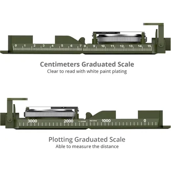 Professional Lensatic Compass Metal Waterproof IP65 Compass Sighting Clinometer with Carry Bag for Camping Outdoor Activities 5