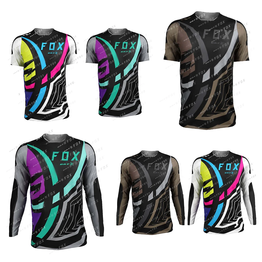 

Men's MTB T-Shirts BATFOX Downhill Jerseys Mountain Bike Motorcycle Jersey Offroad DH Motocross Sportwear Clothing