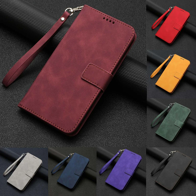 Funda Vintage LBH Para Xiaomi Redmi Note 13 Pro 5G – Rojo Vino, Con Compartimentos Y Función Atril, Cierre Magnético
