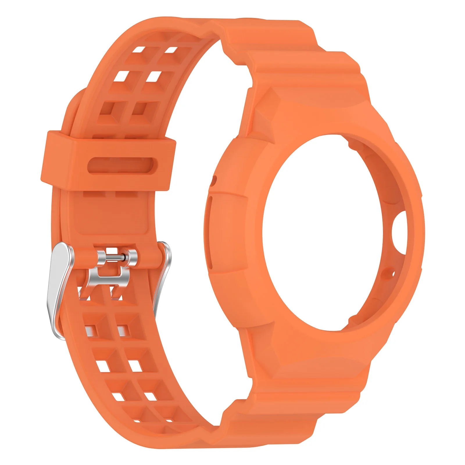 Transparent TPU Case with Integrated Wristband for Pixel Watch 2 - Sporty Smartwatch Accessory Strap