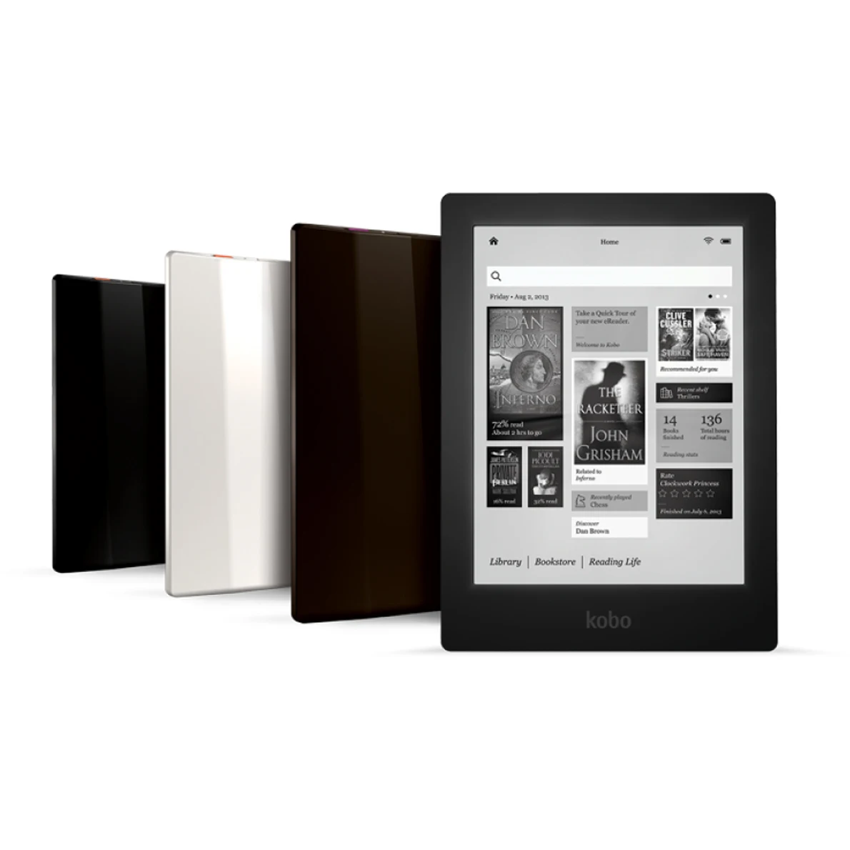 Kobo Aura HD 6.8" ebook reader onyx book Eink Carta HD 1440x1080 e-ink with Light kindle электронная книга onyx boox pocketbook images - 6