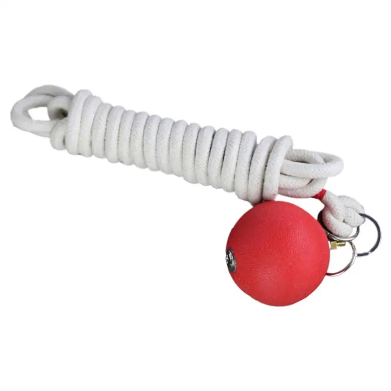Hammer Throw Practice Rubber Ball Weight Practice With Rope Dart Martial Arts Fitness Equipment User-Friendly Training Tools For