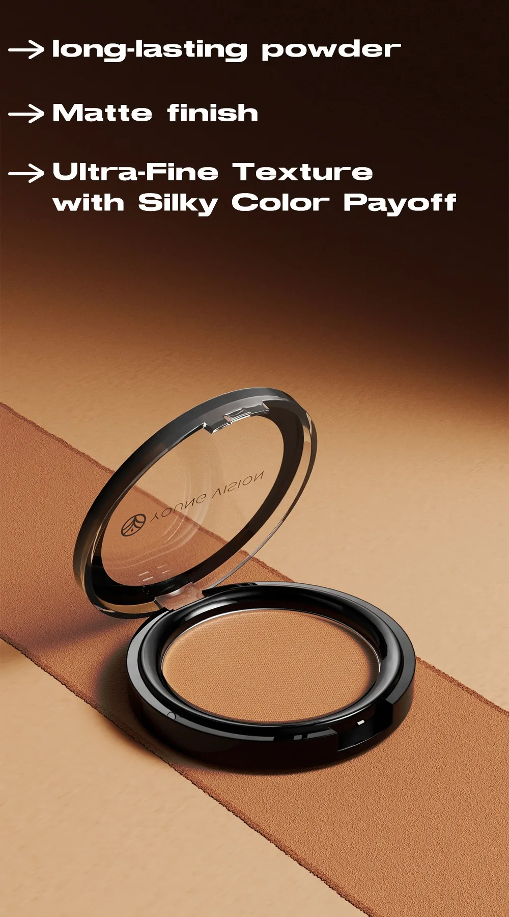 Description Picture 4 of itemDark Skin Bronzer Contour Palette Matte Brown Nose Shadow Cheek Profile Powder Natural Face Modify Concealer Nude Makeup Setting