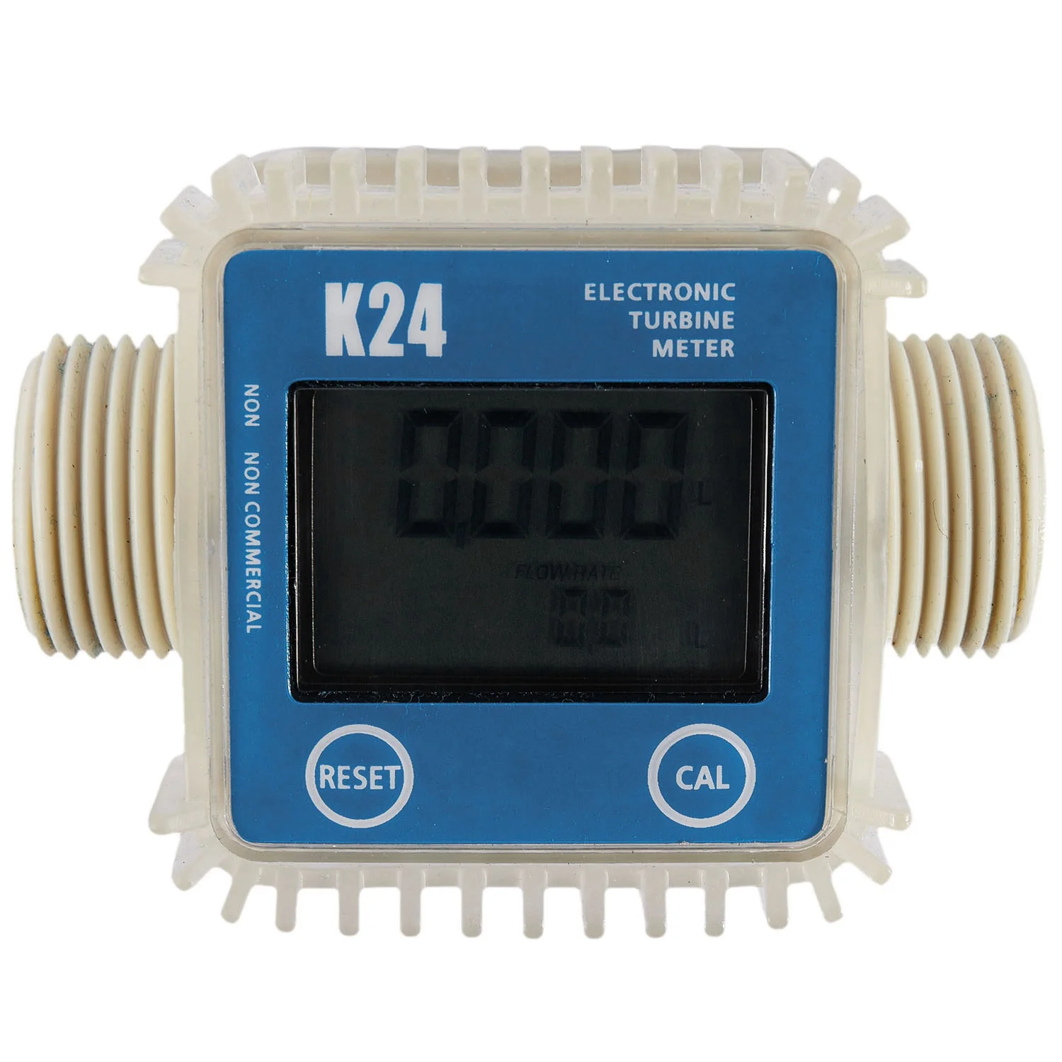 

1 Pcs K24 Lcd Turbine Digital Fuel Flow Meter Widely Used For Chemicals Water