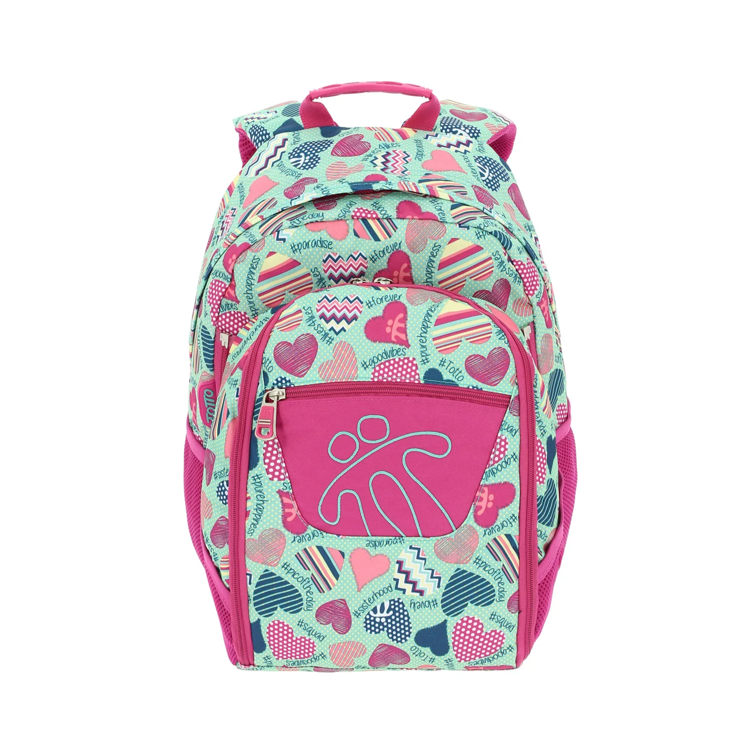 Totto school backpack green cardboard 