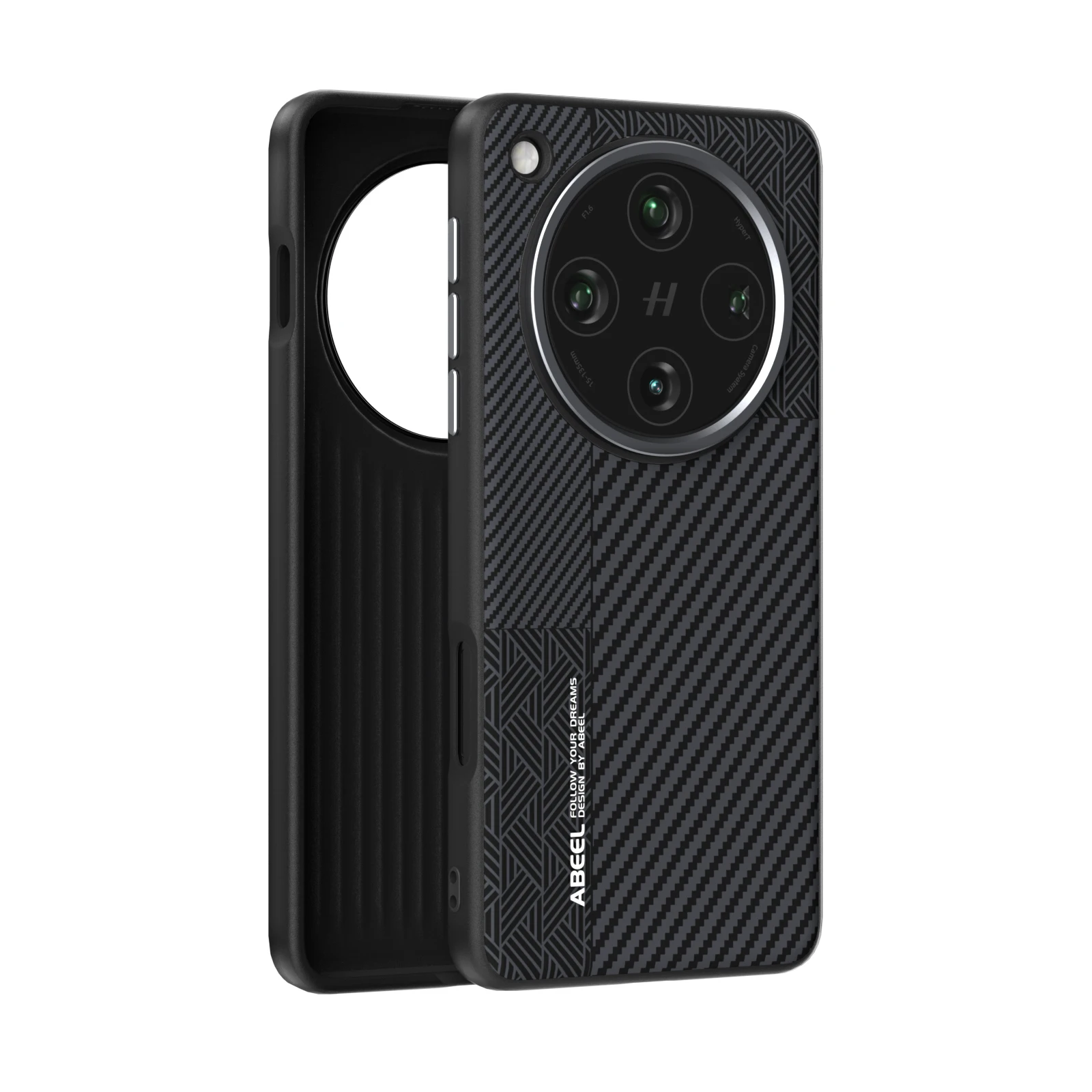 OPPO Magnetic Wireless Charging Carbon Fiber Textured Phone Case with Camera Protection