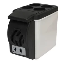 Mini réfrigérateur de voiture portable, réfrigérateur 2 en 1, glacière, chauffage, refroidisseur, plus chaud, 12V, 45W, 6L 5