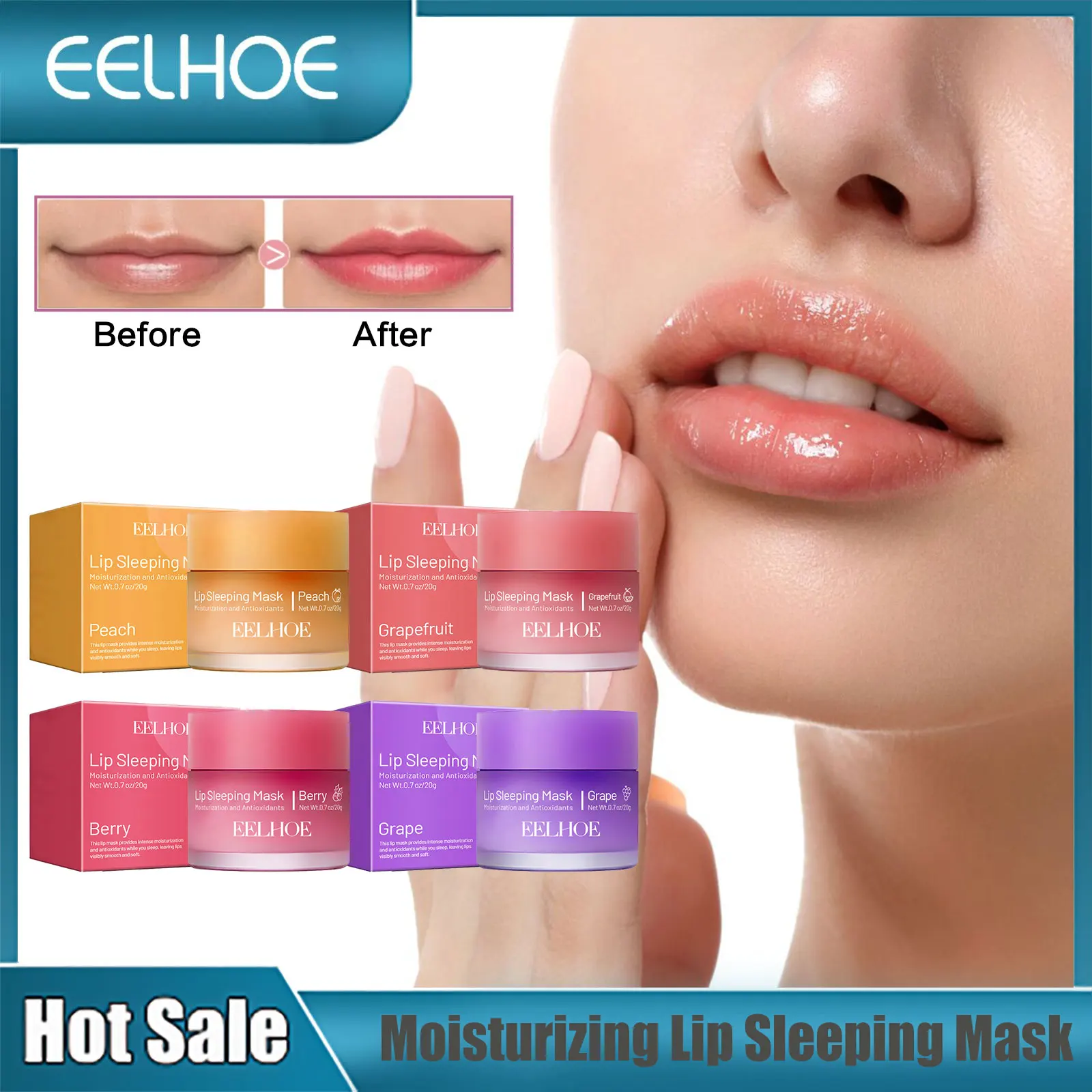 

Strawberry Lip Mask Night Sleep Nourishing Maintenance Moisturizing Lips Gloss Repair Skin Care Cream Korean Cosmetics Lipsticks