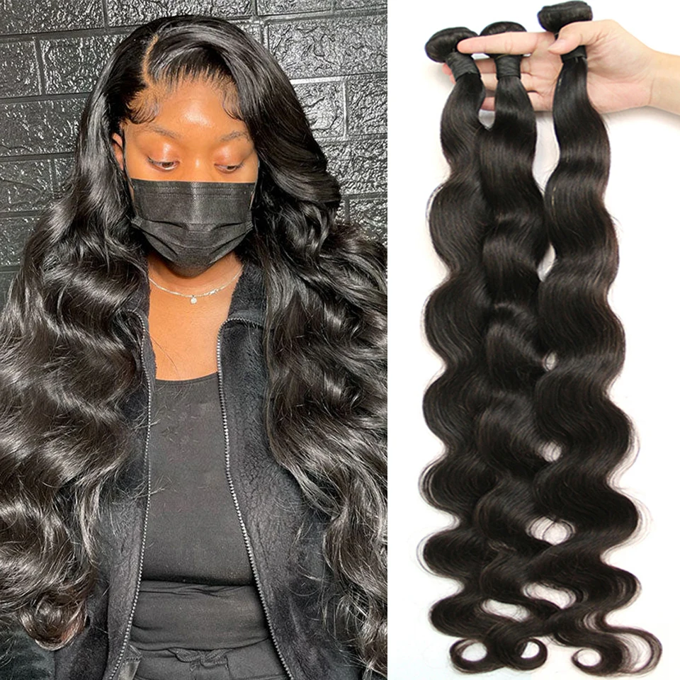 

Body Wave Human Hair Bundles Brazilian Hair Weave Bundles 30 32 Inch Loose Wave Bundle Remy Extensions 3 4 Bundles Water Wave