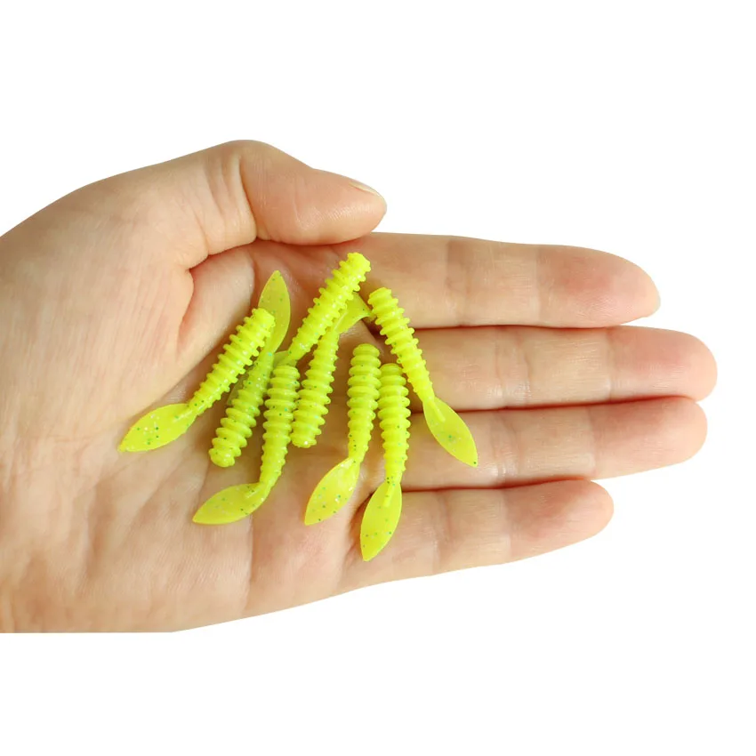 

100pcs Wholesale Fishing Lures 3.5cm 0.3g Wobblers Mini Ocean Rock Fishing Soft Lures Artificial Baits