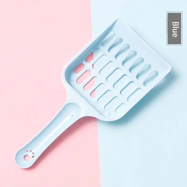 Pet Cat Excrement Cleaning Litter Basin Shovel Supplies Available In Multiple Colors Tofu Mesh Hollowed Out 4
