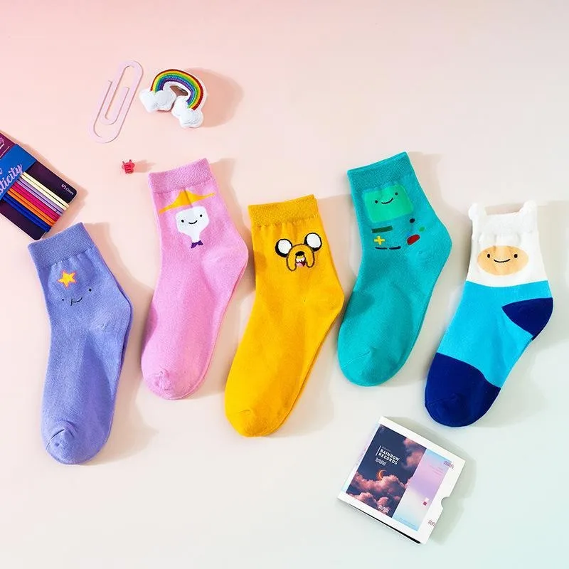 Women's Socks Adventure Series Medium Socks Ins Trend Comfortable and Breathable womens socks