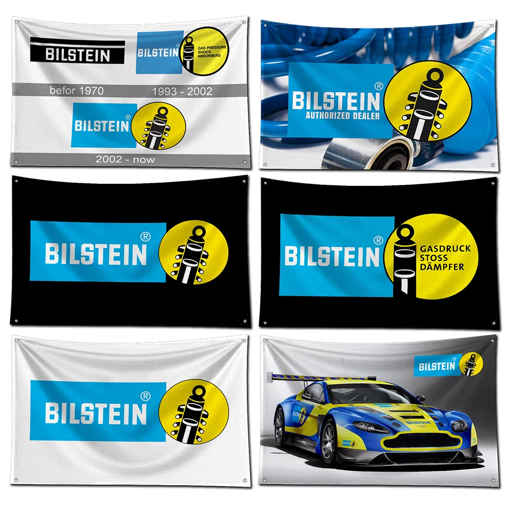 

3x5 Ft Car Shock Absorbers B-bilsteins Flag Polyester Printing Banner for Garage Wall Art Out Door Decoration With Grommets