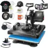 AKEYDIY 5 in 1 Heat Press Machine for t Shirts Professional Swing Away Heat Press Digital Combo 12" x 15" 360-degree Rotation 1