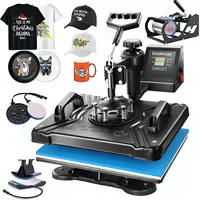 AKEYDIY 5 in 1 Heat Press Machine for t Shirts Professional Swing Away Heat Press Digital Combo 12" x 15" 360-degree Rotation 1