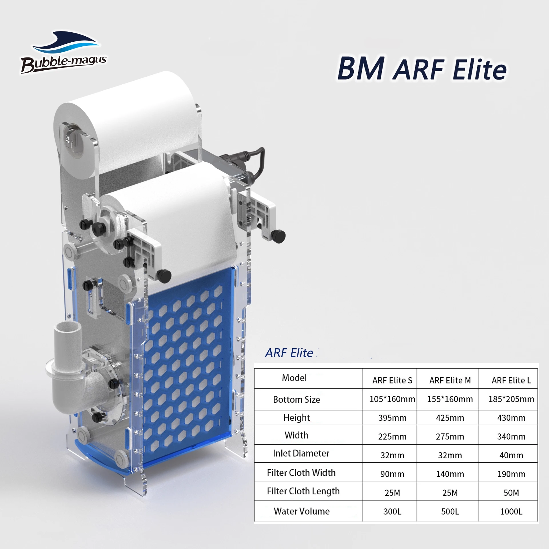 Bubble Magus ARF Elite 2025 New Version Automatic Roller Filter