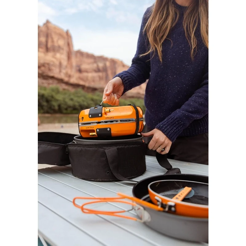 Genesis Basecamp Backpacking and Camping Stove Cooking System with Camping Cookware 6