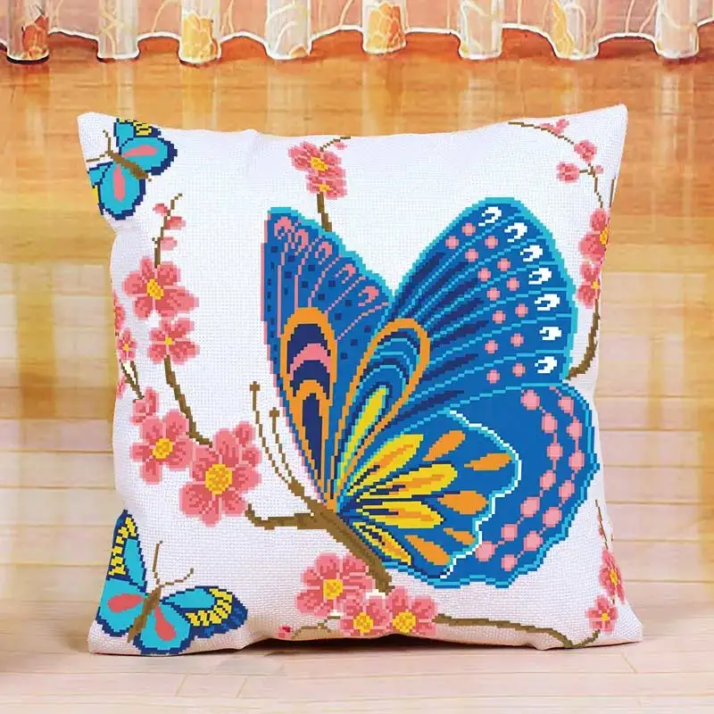 Kit Petit Point 11CT Cojines Kit De Fundas Kit Punto De Cruz Tela