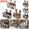 Toilet Storage Rack Bathroom Shelf No-Drill Corner Shelf Shower Wall Mounted Shelf Bracket Bathroom Accessory Organizer Shampoo 1