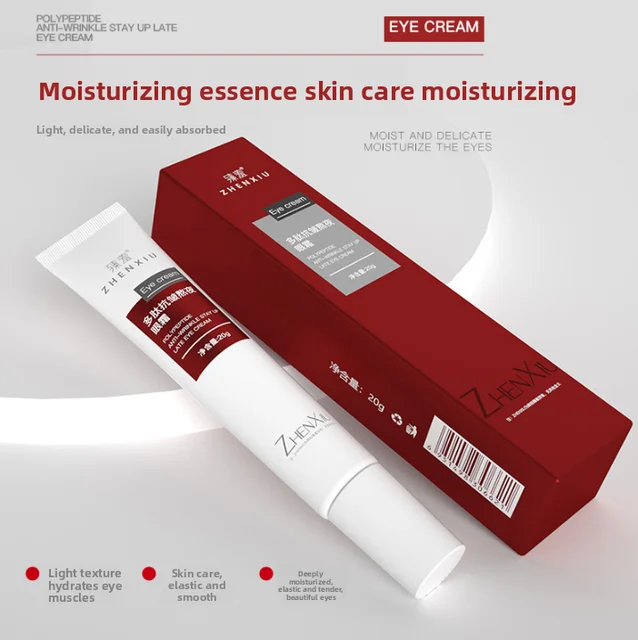 Peptide Anti-Wrinkle Eye Cream: Reduces fine lines, hydrates, moisturizes, firms and lifts, improving the eye area