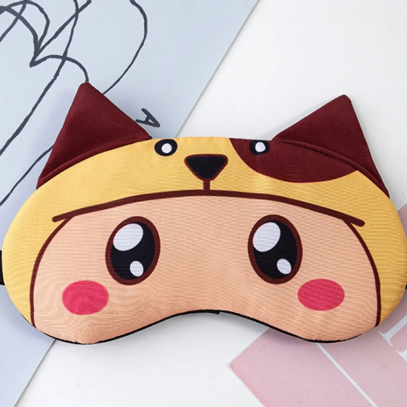 1pc Sleep Men's and Women's Soft Portable Eye Mask with Elastic Travel Eye Mask, Convenient to Carry