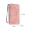 Forever Young Wallet Women Long PU Standard Wallets 2024 New Retro Female Smooth Zipper Purse Lady Wrist Bag Card Pockets 5