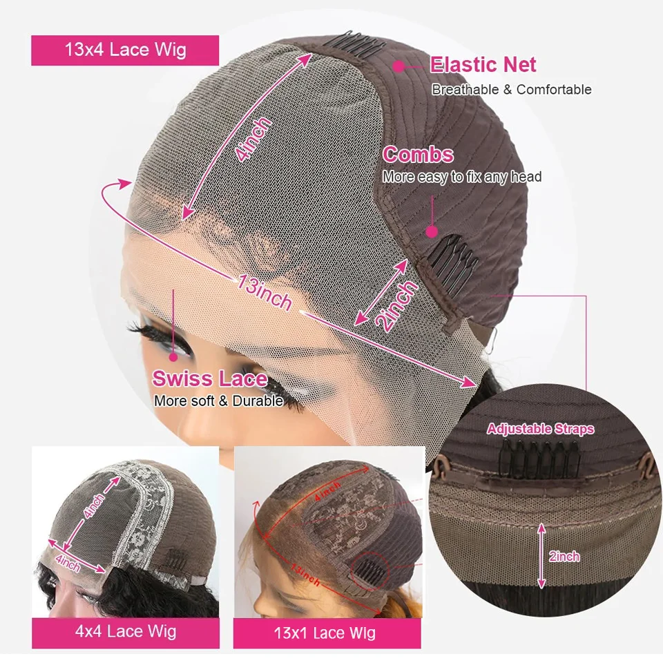 Bone Straight Bob Wig Lace Frontal Human Hair Wigs For Women Short Bob Wig 13x4 HD Lace Frontal Glueless Human Hair 180% human hair wig