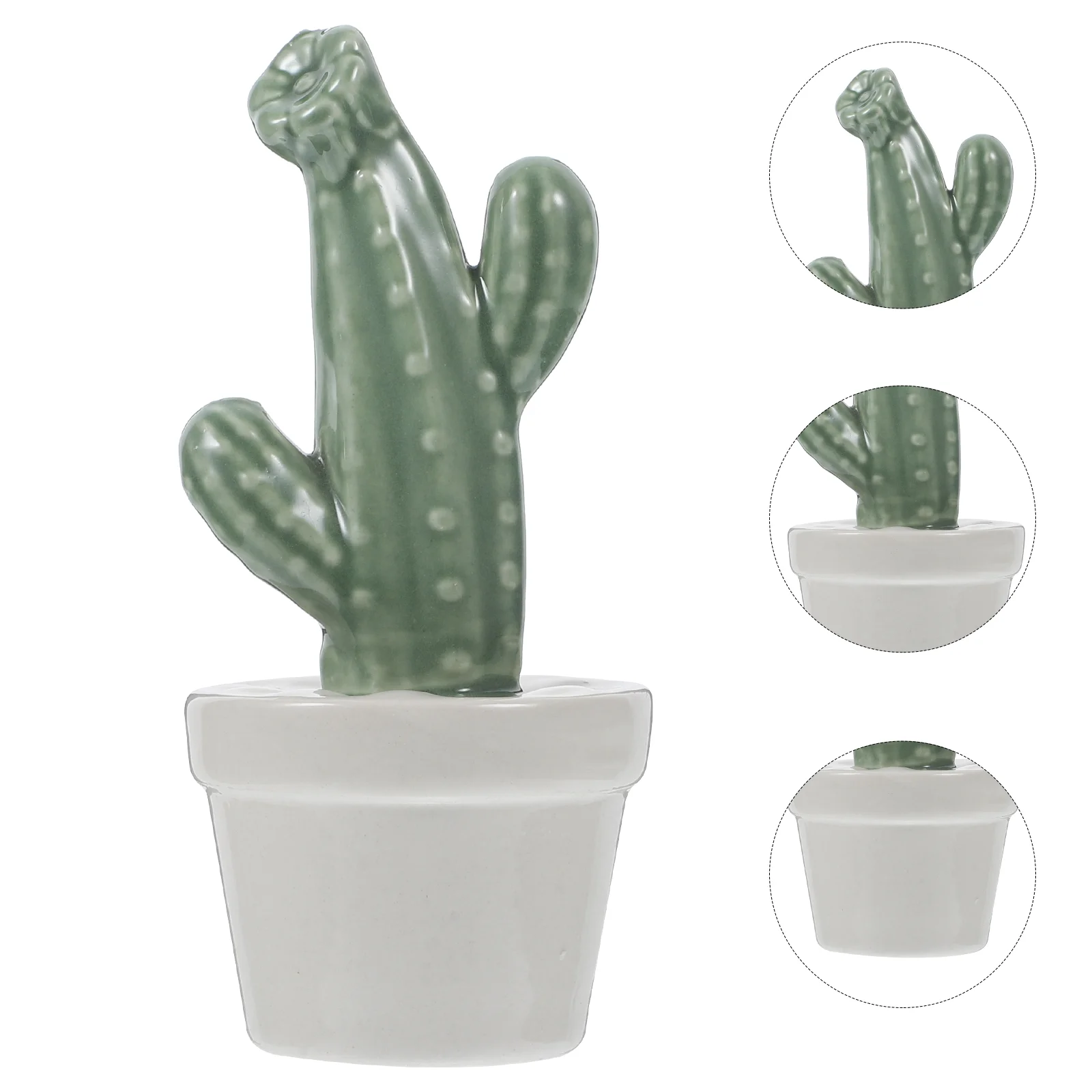 

Ceramic Potted Plant Home Layout Decor Fake Planta Simulation Simulated Cactus Ceramics Plants with Pots