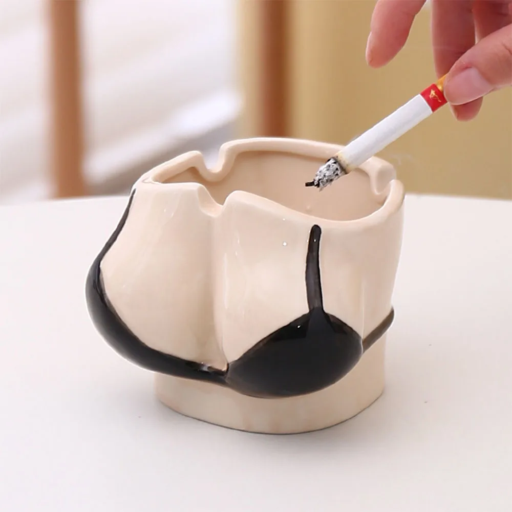 A ceramic ashtray Creative personality fashion beauty send boyfriend gift living room home office