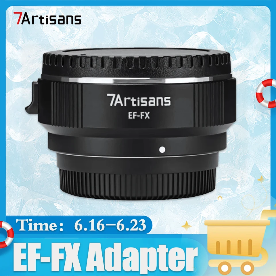 

7artisans EF-FX Autofocus Lens Adapter for Camera Photography for Canon EF to Fujifilm XF Mount with USB Upgrade Interface