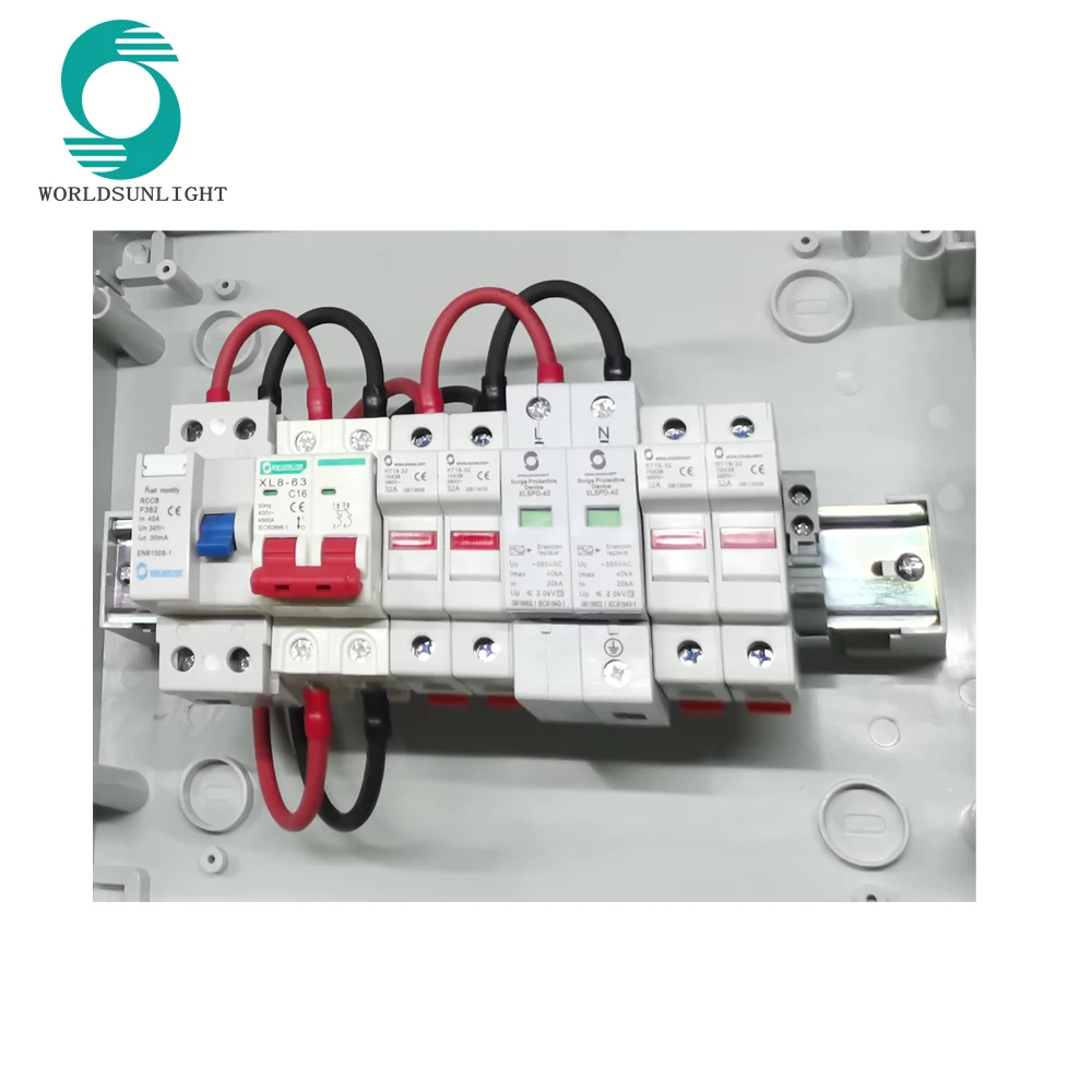 Ha12 +rccb Fuse Circuit Breaker Surge Protector Ac Combiner