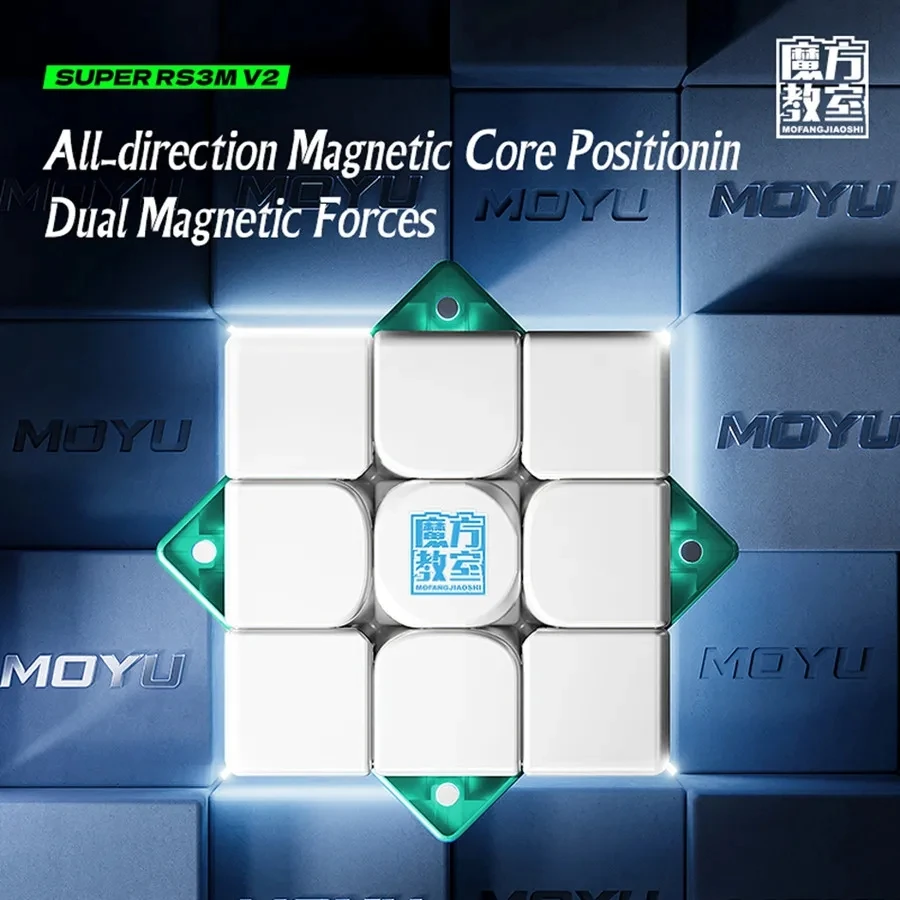 MoYu Super RS3M V2 Magnetic Maglev Ball Core Magic Cube UV 3x3 Professional Speed Puzzle Super RS3M V2 3x3x3 Cubo Magico 3