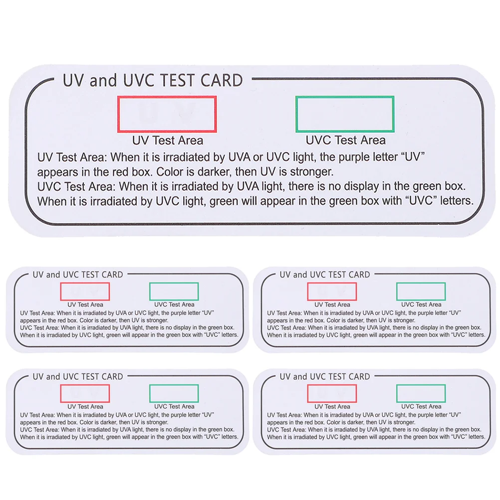

5 шт. коробка, тестер УФ-эффекта, идентификаторы бумаги Uvc-uva