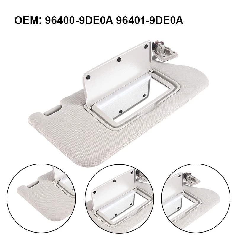 

96400-9DE0A 96401-9DE0A Car Sunshield Sunvisor With Mirror Interior Sun Visor For Nissan Maxima 2016-2021 Beige Replacement