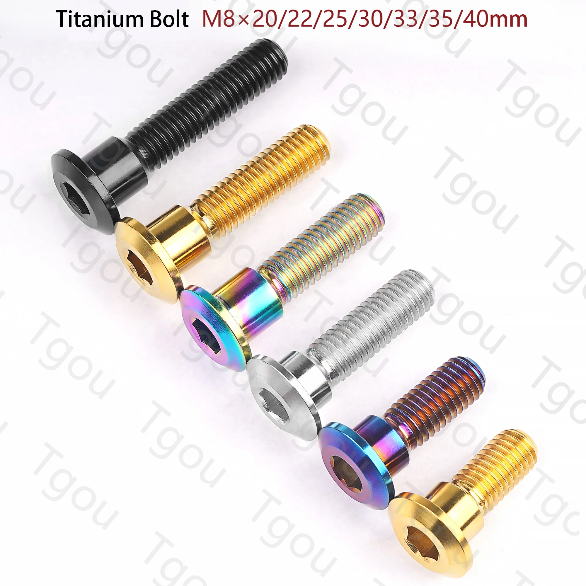 Titanium Bolts Motor Bike Rear Brake Rotor Screw M8x20 22 25 30 33 35 40mm for Motor Bike Accessory