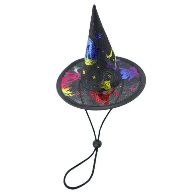 

Pet Halloween Witch Hat Funny Pet Witch Outfits Witch Headwear Cosplay For Pet Cat Dog Puppy Halloween Dress Up Accessories