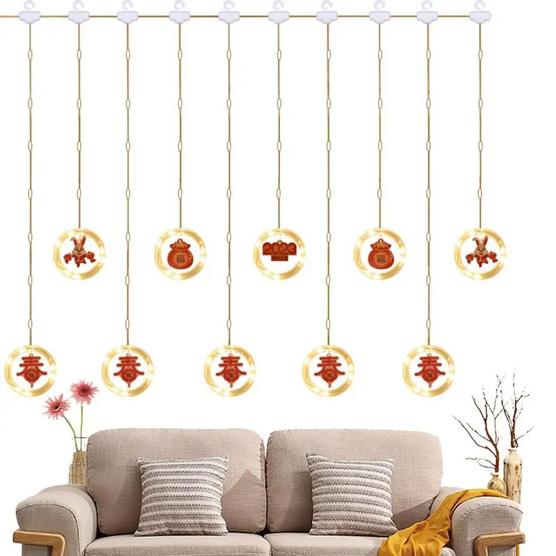 

Hangings Led String Lights Chinese Themed Party Decorations 9.8 Ft Chinese New Year Decorations With Hook Acrylic Chinese