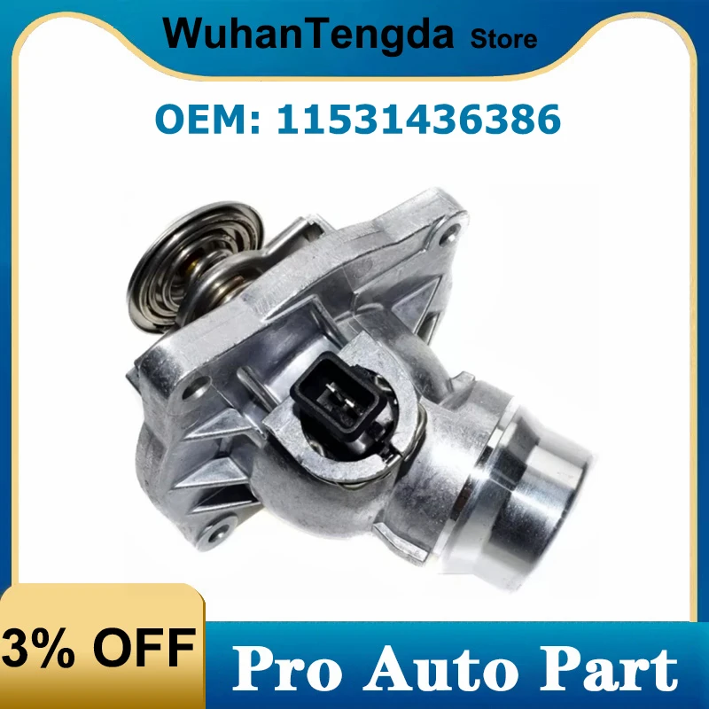 11531436386 Engine Coolant Thermostat Housing for BMW 5 7 Series E39 540i E38 735i X5 E53 Cooling System