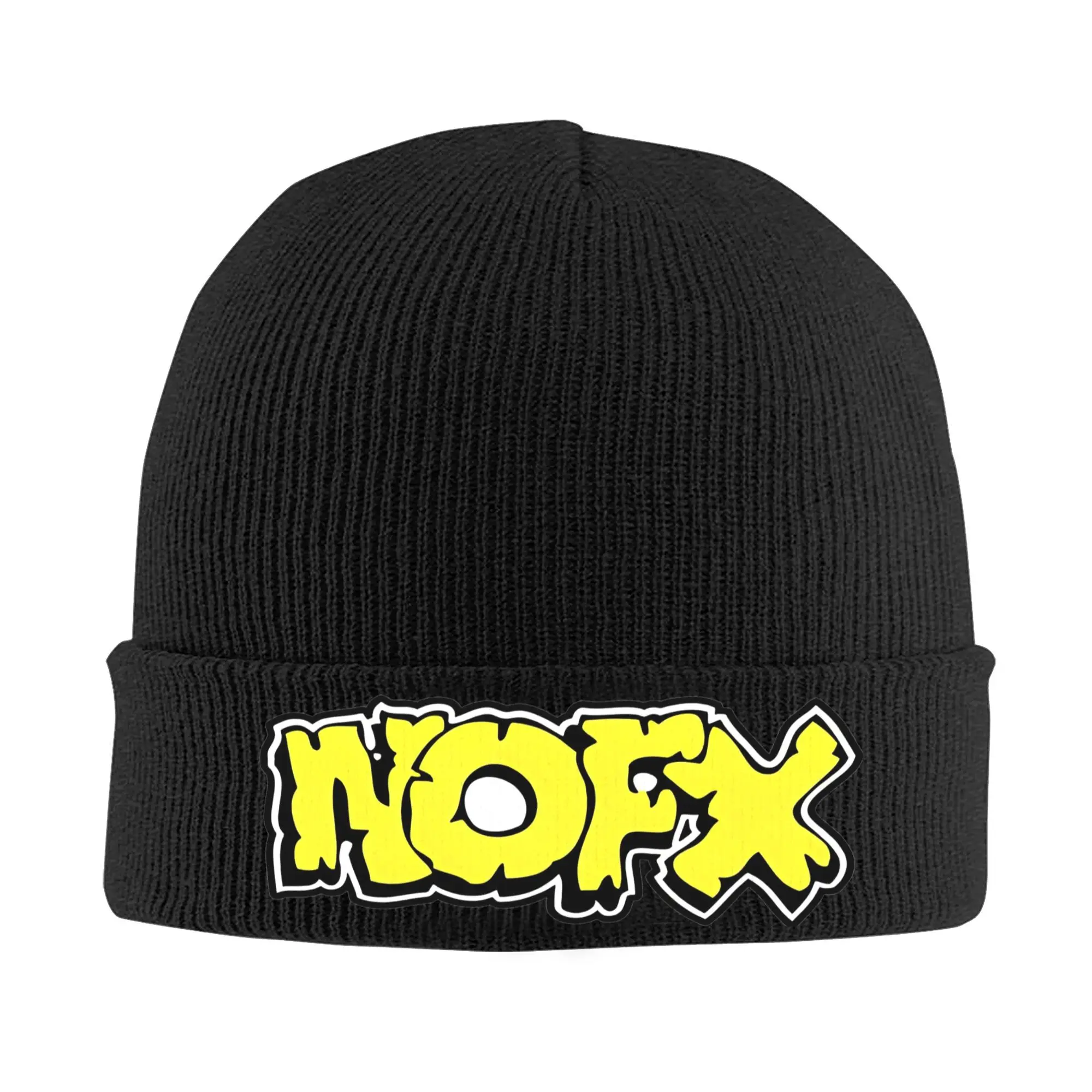 NOFX-Punk-band-logo-Knitted-Caps-for-Women-Men-Beanie-Winter-Hats ...