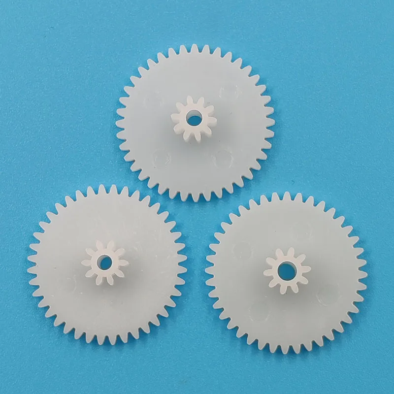 Double Plastic Gears Toy Accessories 40102A 40102B 40102.5B 0.5M Gear OD = 21mm Z40 + Z10 10PCS/LOT