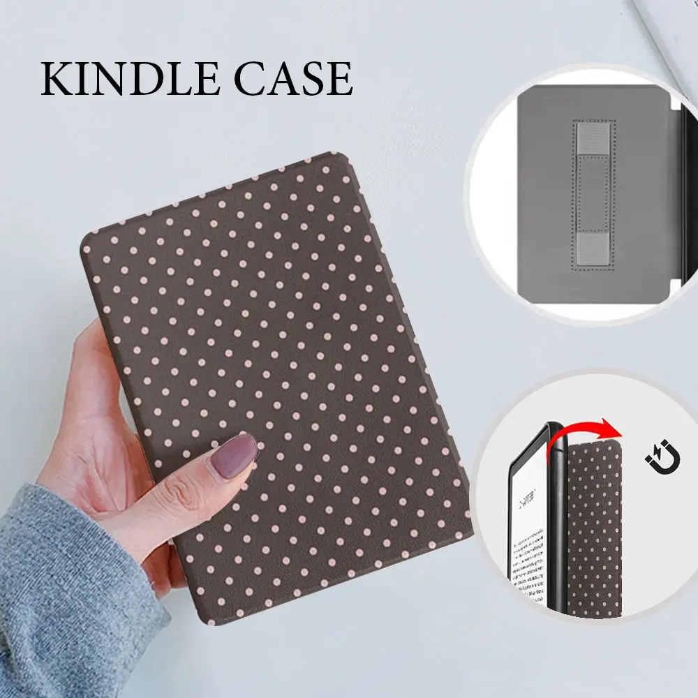 Magnetic Hand Strap Kindle Case