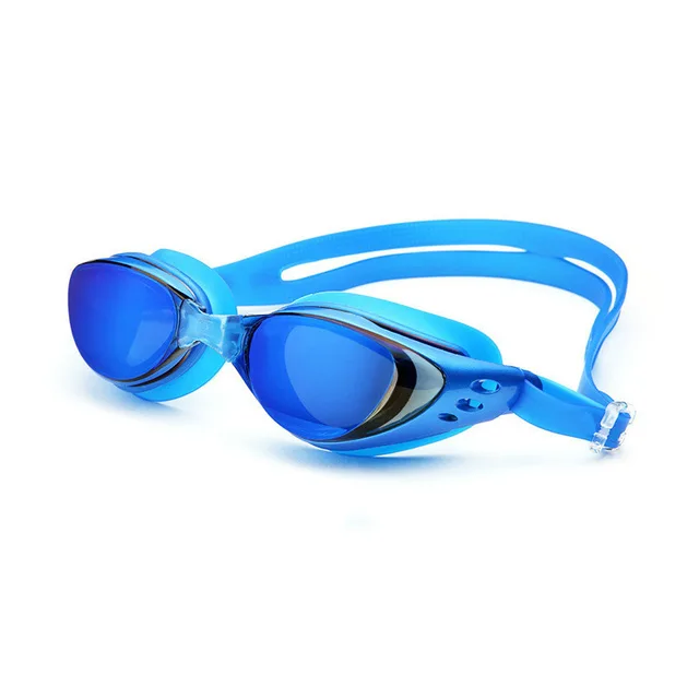 Electroplating Myopia -1～-10 Swimming Glasses Black Ash Waterproof Flat Diving Glasses Goggles Men Women  Anti-Fog Arena 4