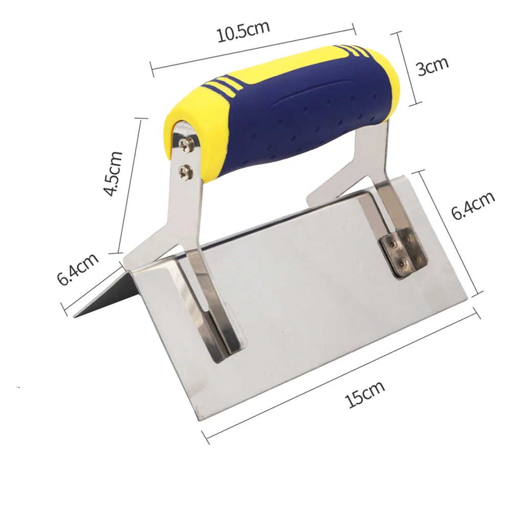 Stainless Steel Concrete Hand Edger Groover Tools Plaster Cement Finishing Corner Plaster Tools Putty Construction Hand Tools 5